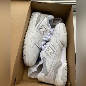 Brand new new balance 550 - white/gray, women's 7.5
